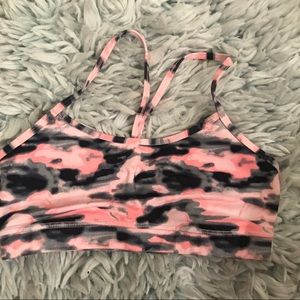 Lululemon Flow Y Bra Sz 8 **Pink Camo**